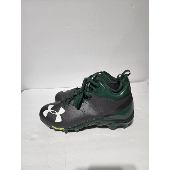 Under Armour Nitro Men\'s Football Cleats Mid \'Green Black\' 1287491-055 Size 10.5 main image 7